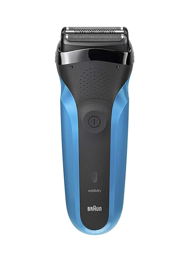 BRAUN - Series 3 Shave And Style 310BT, Wet and Dry Rechargeable Electric Shaver Black/Blue - Image 1