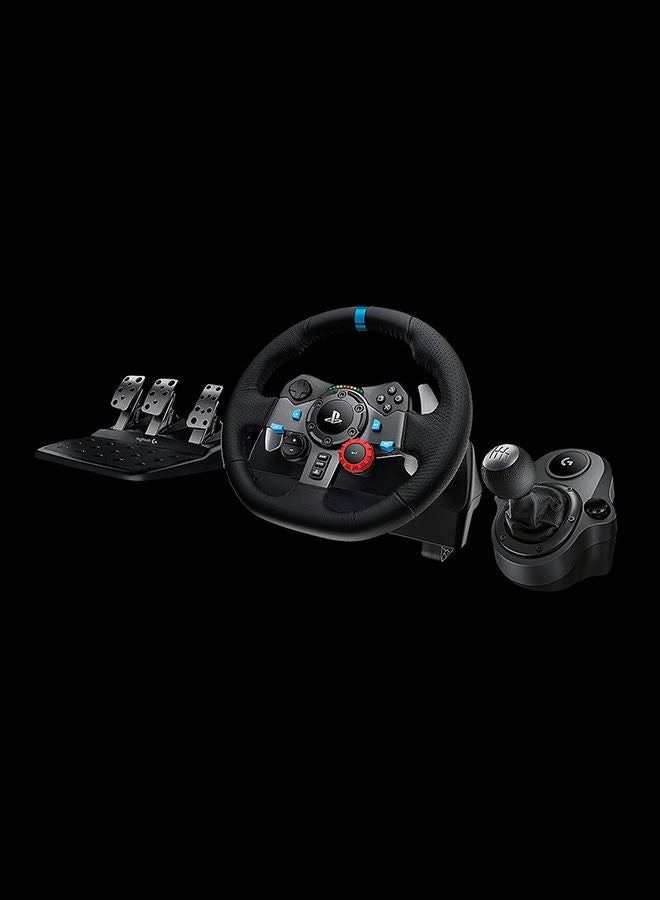 عجلة سباق لوجيتك G29 درايفنج فورس ودواسات أرضية لأجهزة PS5، PS4، PS3 PC - أسود - v1669213739/N13233113A_14
