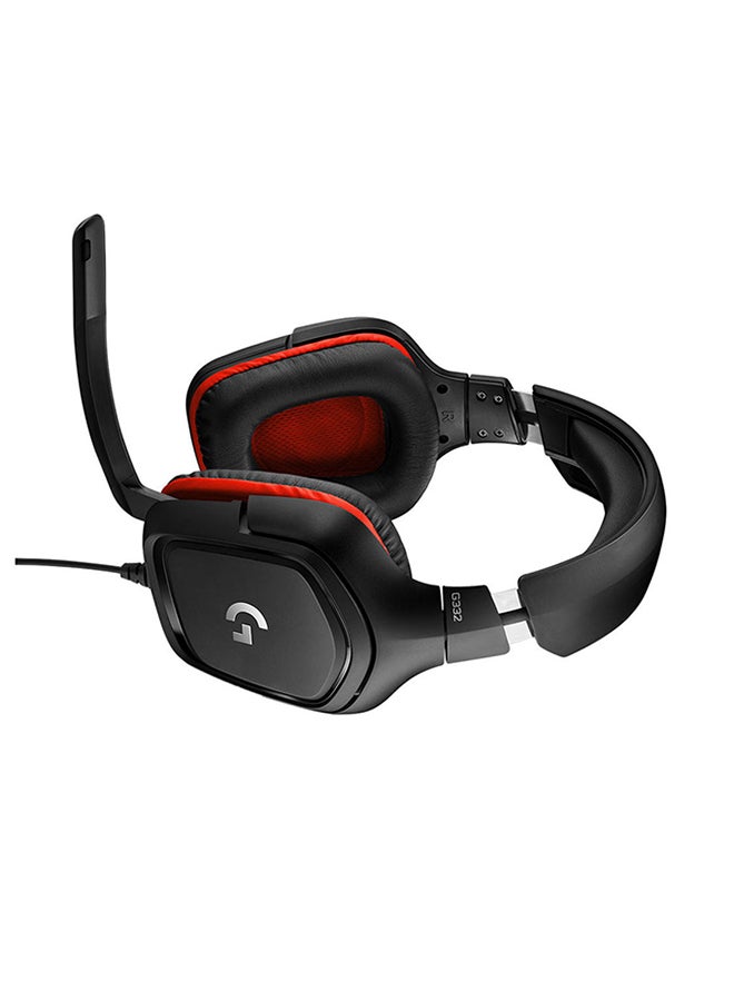 Logitech - G332 Wired Gaming Headset, 50 mm Audio Drivers, Rotating Leatherette Ear Cups, 3.5 mm Audio Jack, Flip-to-Mute Mic, Lightweight For PC,Xbox One,Xbox Series X|S,PS5,PS4,Nintendo Switch - Image 1
