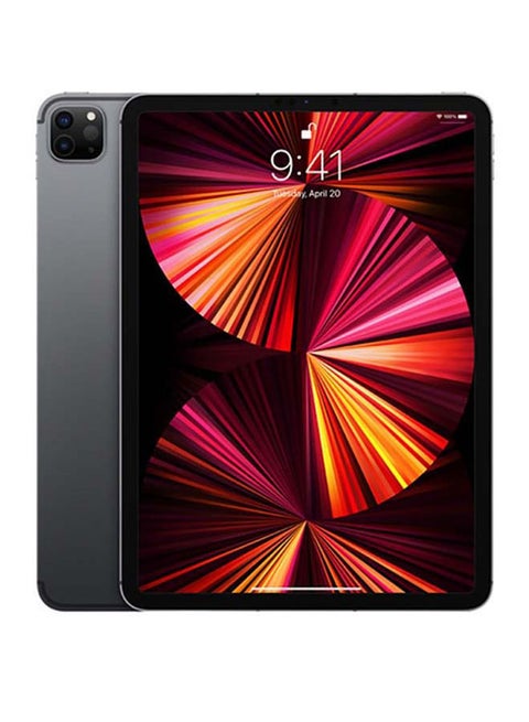iPad Pro 2021 (3rd Generation) 11-inch M1 Chip 256GB Wi-Fi Space Gray with Facetime - Middle East Version