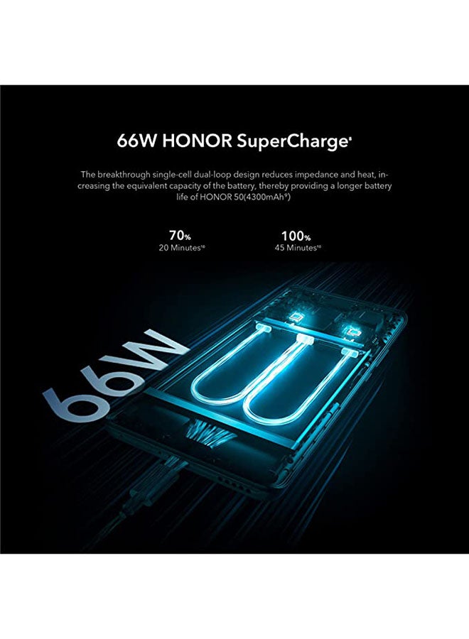 Honor - 50 Dual SIM Emerald Green 6GB RAM 128GB 5G - Middle East Version - Image 1
