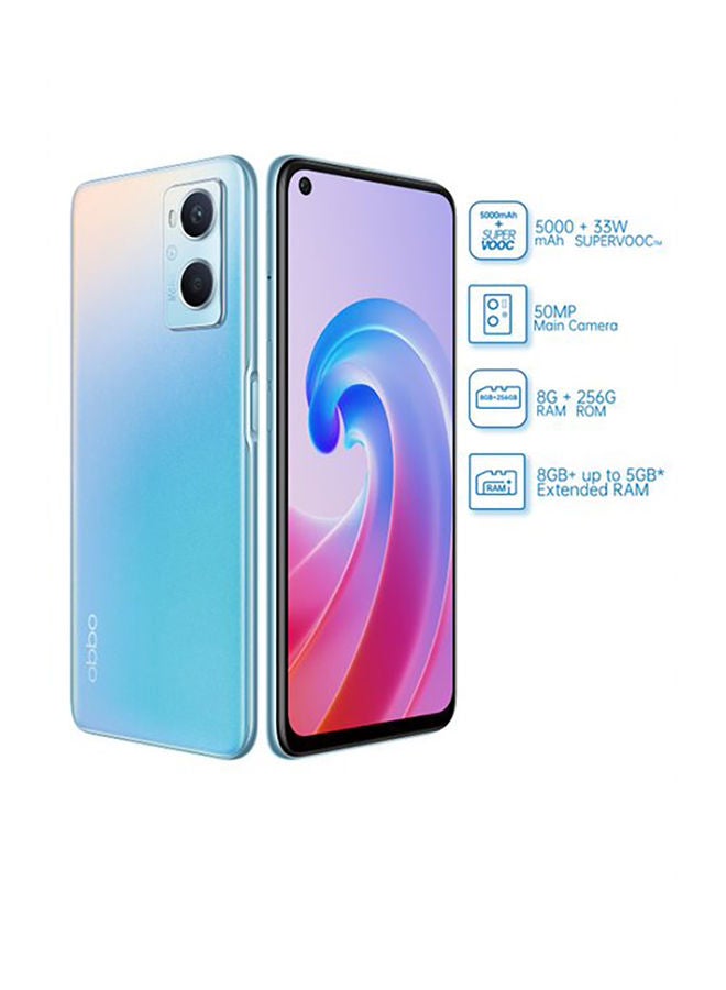 OPPO - A96 Dual SIM Sunset Blue 8GB RAM 256GB 4G - Middle East Version - Image 1
