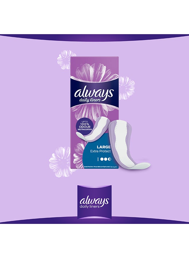 Always - Extra Protect Daily Liners, Large Scented, 48 Piece - Image 1