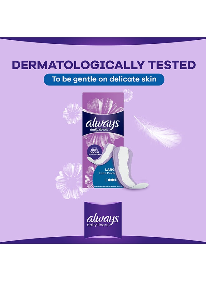 Always - Extra Protect Daily Liners, Large Scented, 48 Piece - Image 1