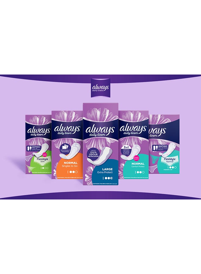 ALWAYS, Extra Protect Daili Liners, Large, Unscented