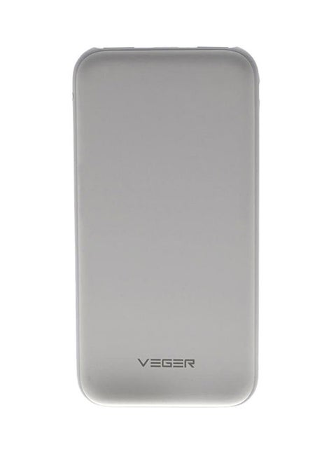 25000.0 مللي أمبير باور بانك 25000 مللي أمبير 12 وات أبيض 25000 mAh أبيض