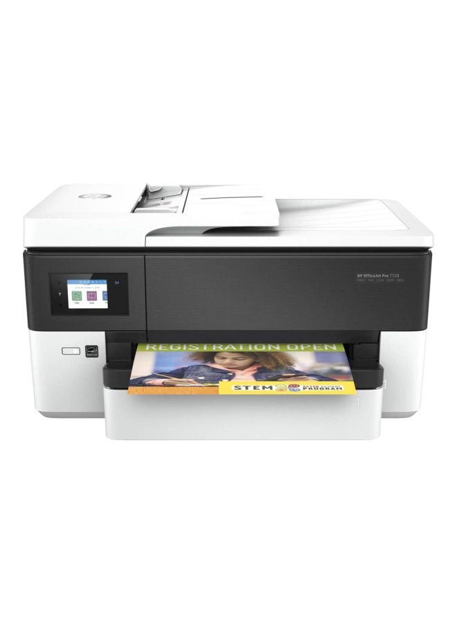 HP - OfficeJet Pro 7720 Wide Format All-In-One Printer With Copy/Scan/Fax Function,Y0S18A White/Black - Image 1