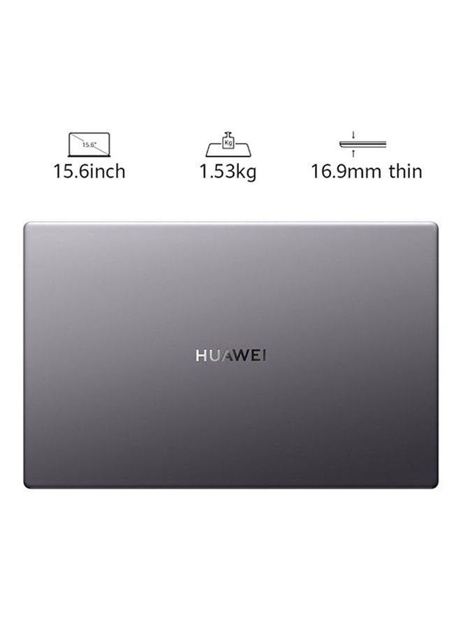 MateBook D 15 Laptop with 15.6-Inches Display, Intel Core i3-10110U Processer/8GB RAM/256GB SSD/Windows 10/Intel UHD Graphics English Space Grey