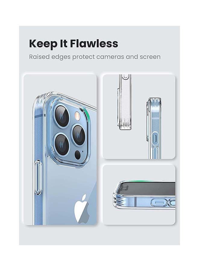 Ugreen iPhone 13 Pro Max Case 6.7 inch Anti-Yellowing Military Hard Back Case Ultra Thin Crystal Case Shock Protection Anti-Drop Case for iPhone 13 Pro Max Clear Cover Transparent  - Image 5