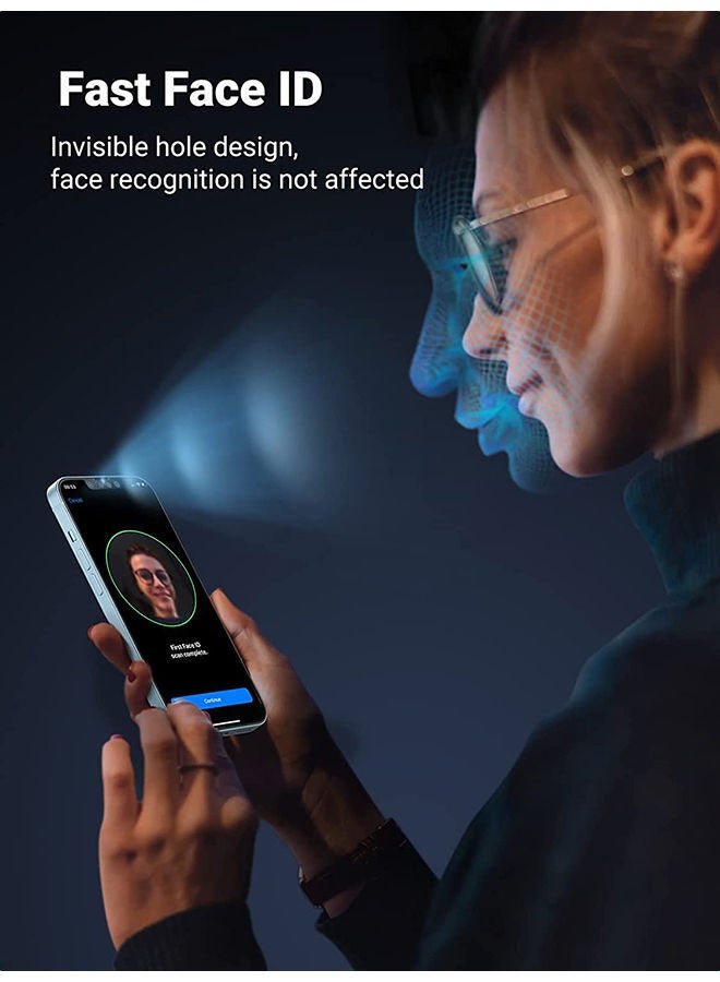 Ugreen - iPhone 14/iPhone 13/iPhone 13 Pro Privacy Protector 2 Pack for Screen Anti-Scratch with Alignment Frame Bubble Free Resistant Tempe Glass Anti-Spy Protector Film Clear - Image 1