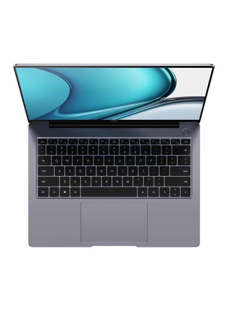 HUAWEI - FG Matebook 14S Hooked-W7651T Laptop With 14.2-Inch Display, Core i7-11370H Processor / 16GB RAM / 512GB SSD / Intel Iris Xe Graphics / W10 Home + FOC Huawei Ad11 Matebook 10 Dock2 + Huawei Mouse Prime + Huawei Backpack Swift CD60 / English/Arabic Space Grey - Image 1