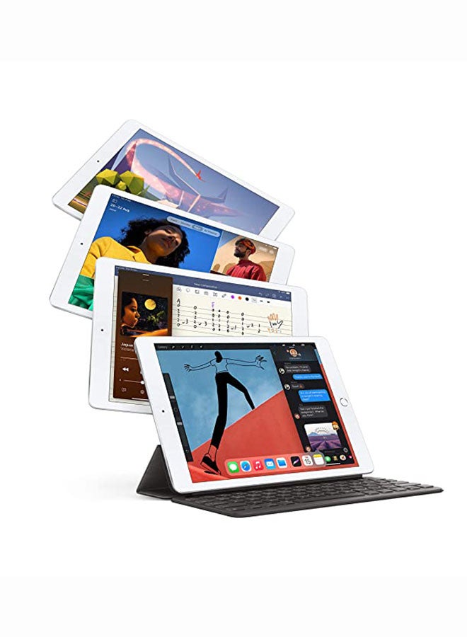 Apple - iPad - 2020 (8th Generation) 10.2inch 32GB WiFi 4G LTE Space Gray With Facetime - Middle East Specs - Image 1