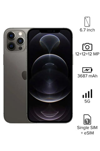 iPhone 12 Pro Max With Facetime 256GB Graphite 5G - Middle East Version - v1669218474/N41044056A_1