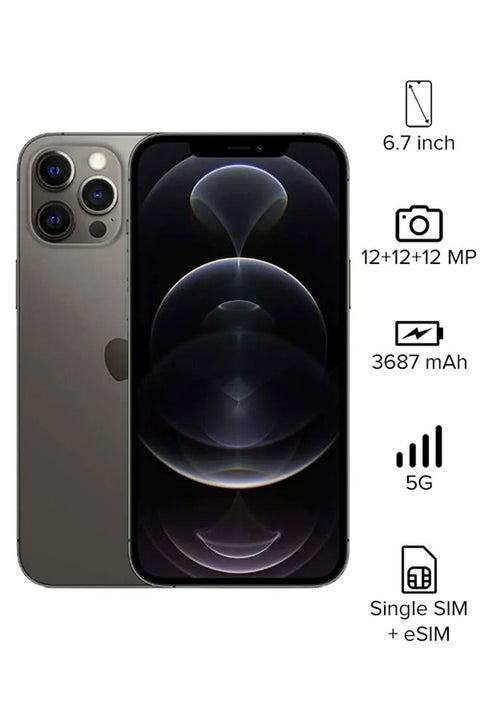 iPhone 12 Pro Max With Facetime 256GB Graphite 5G - Middle East Version