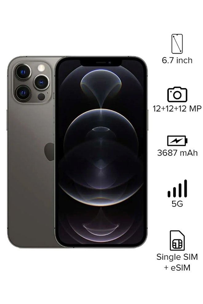 iPhone 12 Pro Max With Facetime 256GB Graphite 5G - Middle East Version