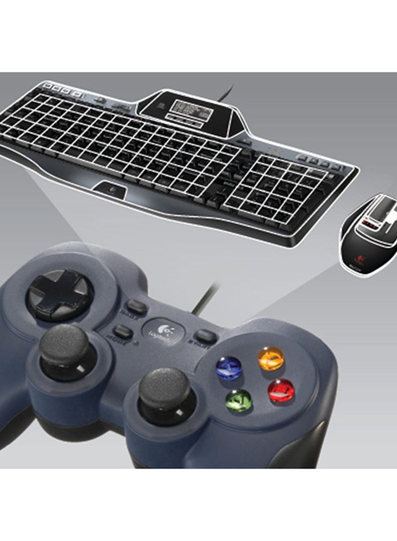 Logitech - Logitech G F310 Wired Gamepad, Controller Console Like Layout, 4 Switch D-Pad, 1.8-Meter Cord - Image 1