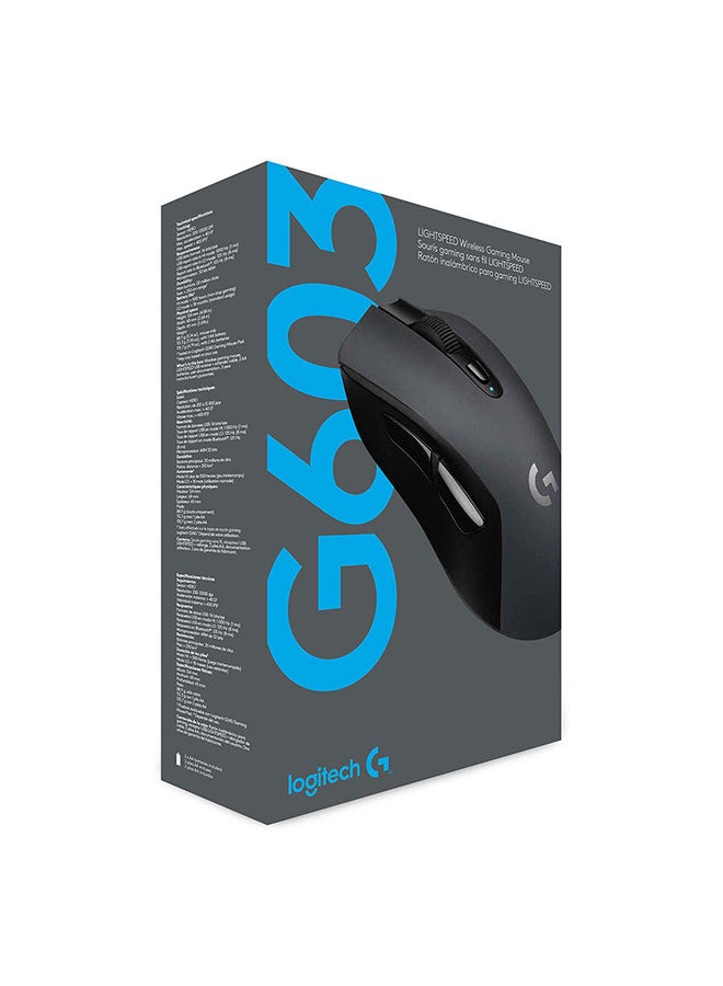 Logitech - G603 Lightspeed Wireless Gaming Mouse, Hero Sensor, 12,000 DPI, 6 Programmable Buttons, 500h Battery Life, On-Board Memory, PC / Mac - Image 1