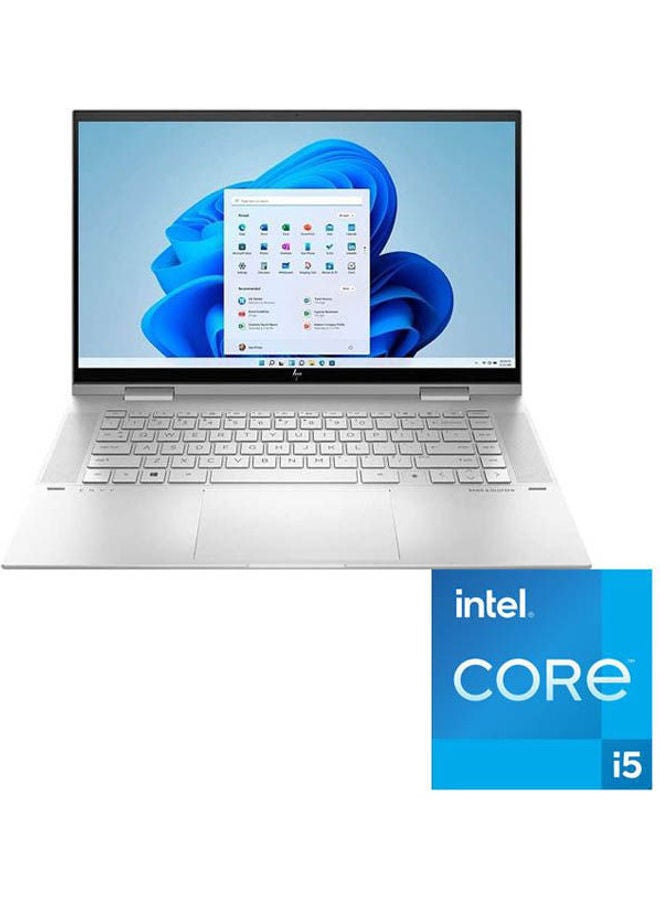 HP Envy X360 15-EW0013DX Touchscreen Laptop With 15.6-inch Display Core i5-1235u Processor 8gb Ram 256 gigabyte Intel Iris Xe Graphics English/Arabic Natural Silver  - Image 1