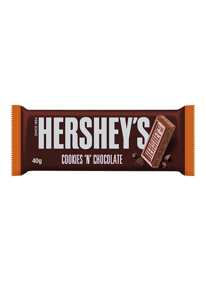 Hershey's - Candy Bar, Cookies ‘N’ Chocolate Flavour 40grams - Image 1