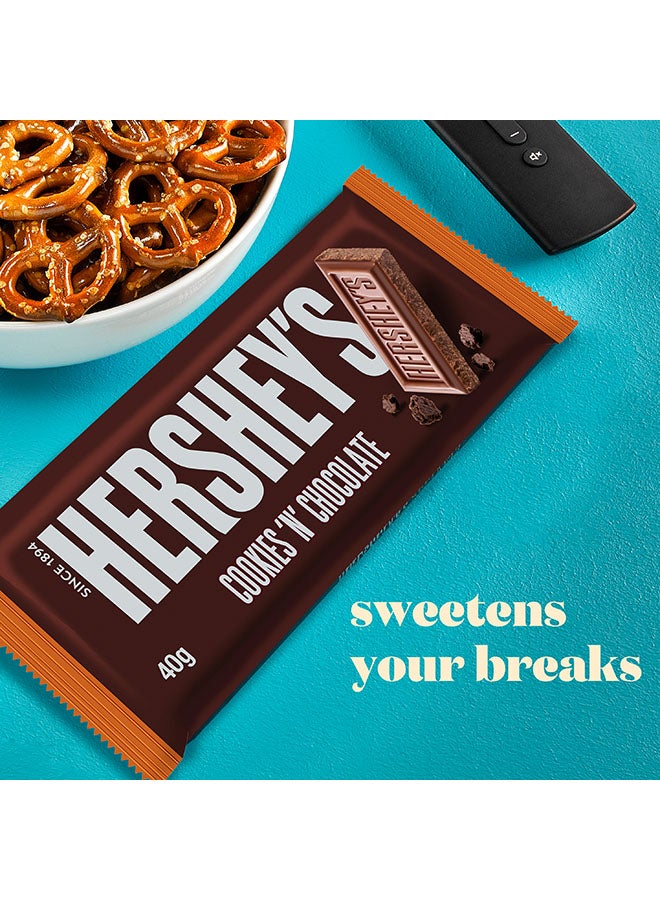 Hershey's - Candy Bar, Cookies ‘N’ Chocolate Flavour 40grams - Image 1