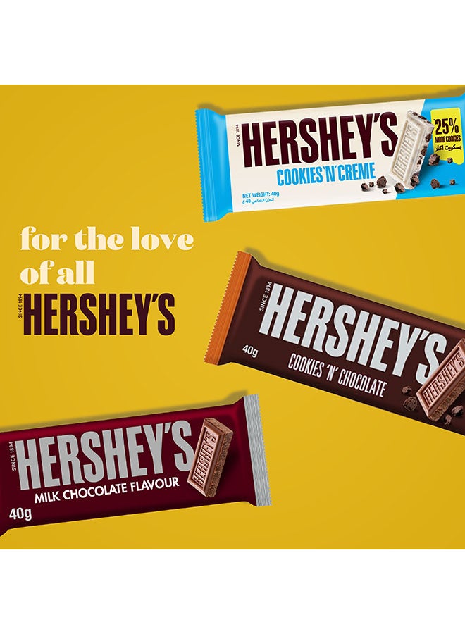 Hershey's - Candy Bar, Cookies ‘N’ Creme Flavour 40grams - Image 1