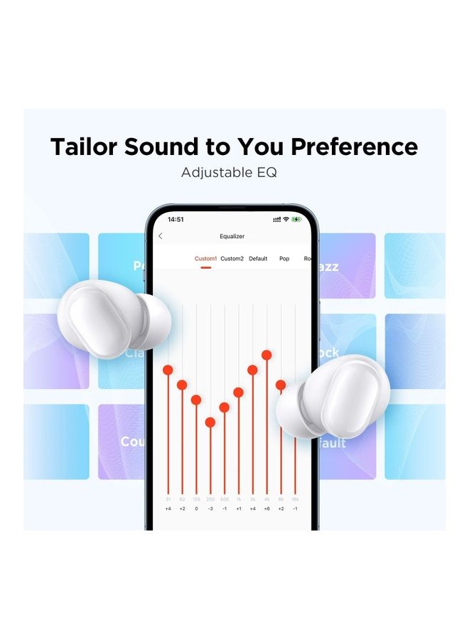 1MORE Airfree True Wireless Earbuds With DNN Noise Cancellation For Clear Calls Bluetooth 5.3 White  - Image 4