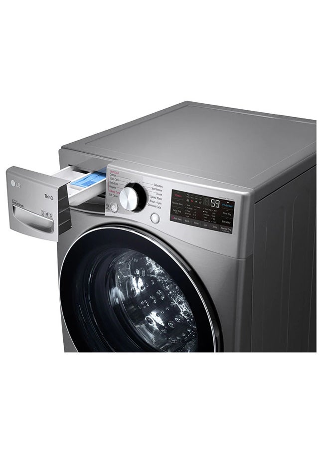 LG - Washing Machine 15 Kg With Dryer 8 Kg 1100 Rpm Steam Direct Drive Motion  F0L9Dgp2S F0L9DGP2S-Silver Silver - Image 1