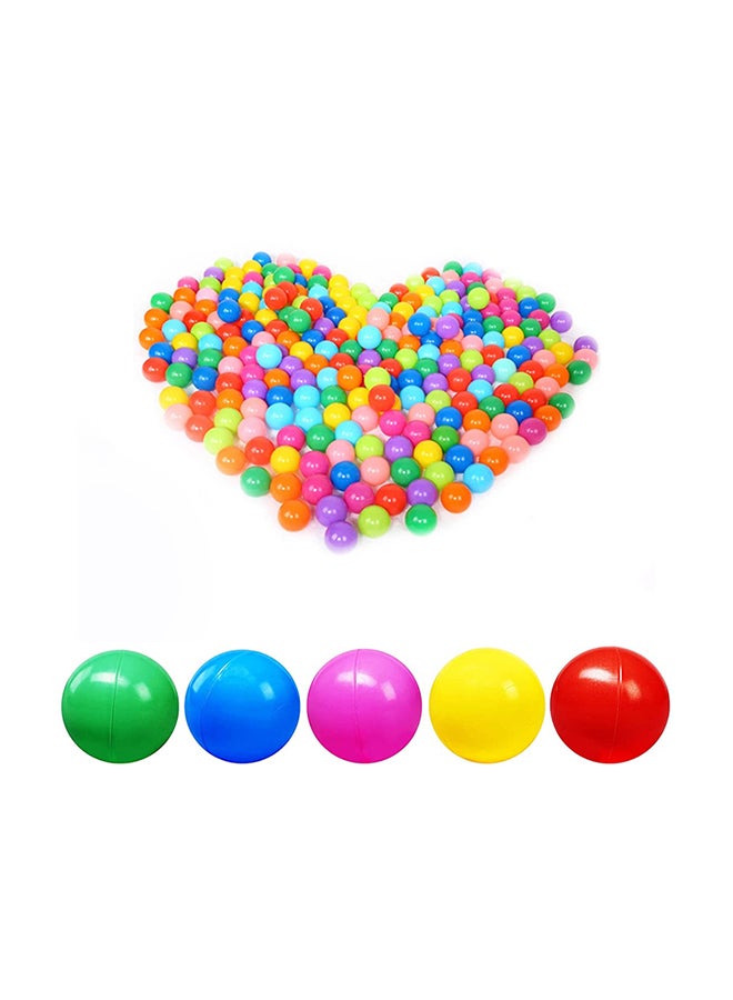 مجموعة كرات ممتعة للمحيطات مكونة من 100 قطعة بحواف ناعمة وتصميم خال من الجراثيم بألوان نابضة بالحياة 7x7x7سم - Image 1