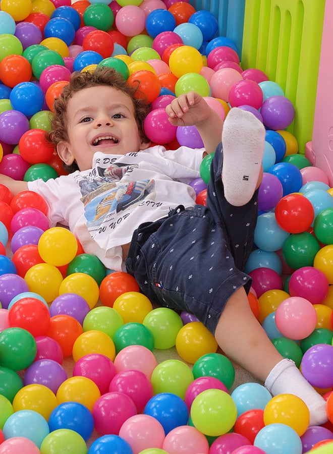 INTEX 100-Piece Non Toxic Fun Pit Balls Colorful Ocean Kids Play Ball 7x7x7cm - Image 5