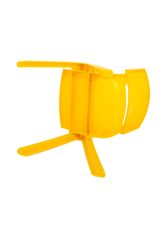 شيانغ يو Plastic Living Room Furniture Stackable Kids Chair YELLOW 31x36x53cm  - Image 4