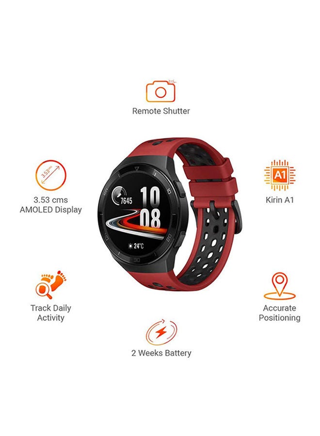 HUAWEI - Huawei Watch GT 2e Sport, 46mm, Sp02 supported, Lava Red - Image 1