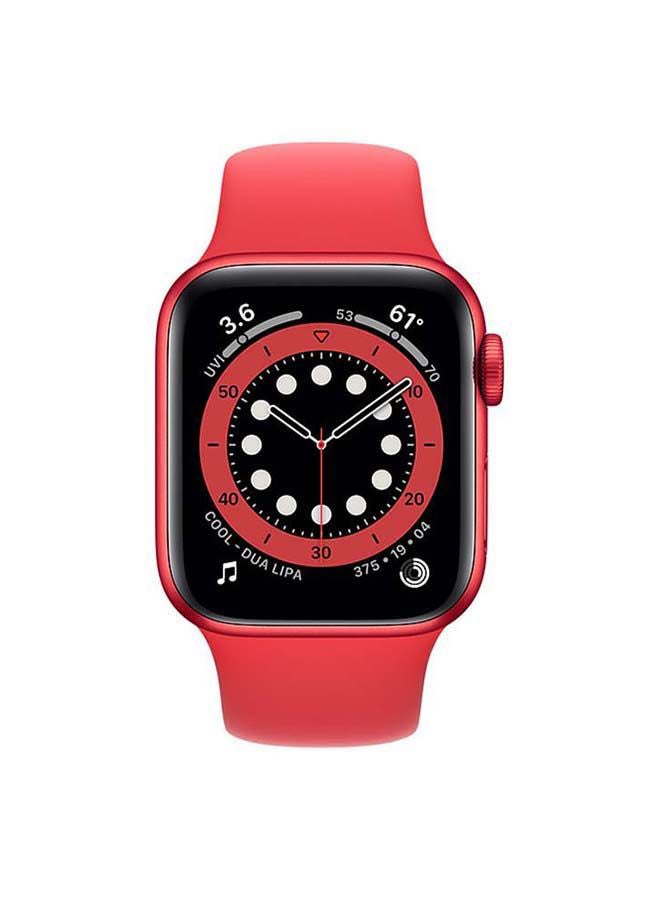 Apple - 303.8 mAh Watch Series 6-40 mm (GPS + Cellular) PRODUCT(RED) Aluminium Case with Sport Band PRODUCT(RED) - Image 1