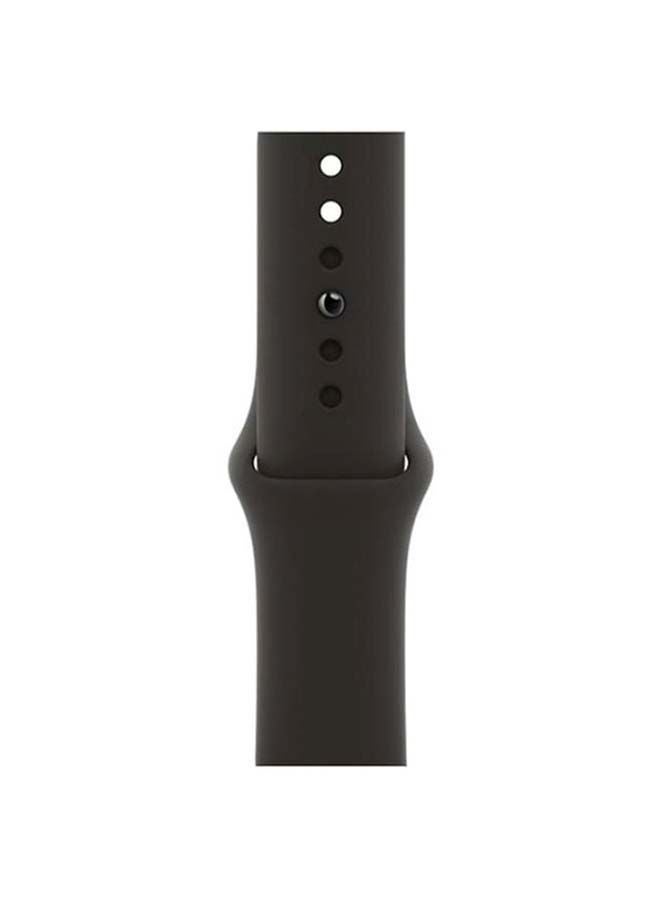 Apple - 304.0 mAh Watch Series 6 GPS + Cellular Space Grey Aluminium Case with Sport Band 44 mm Black - Image 1