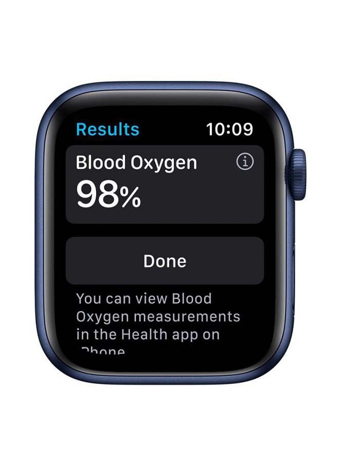 Apple - 180.0 mAh Watch Series 6-40mm GPS Blue Aluminium Case with Sport Band Deep Navy - Image 1