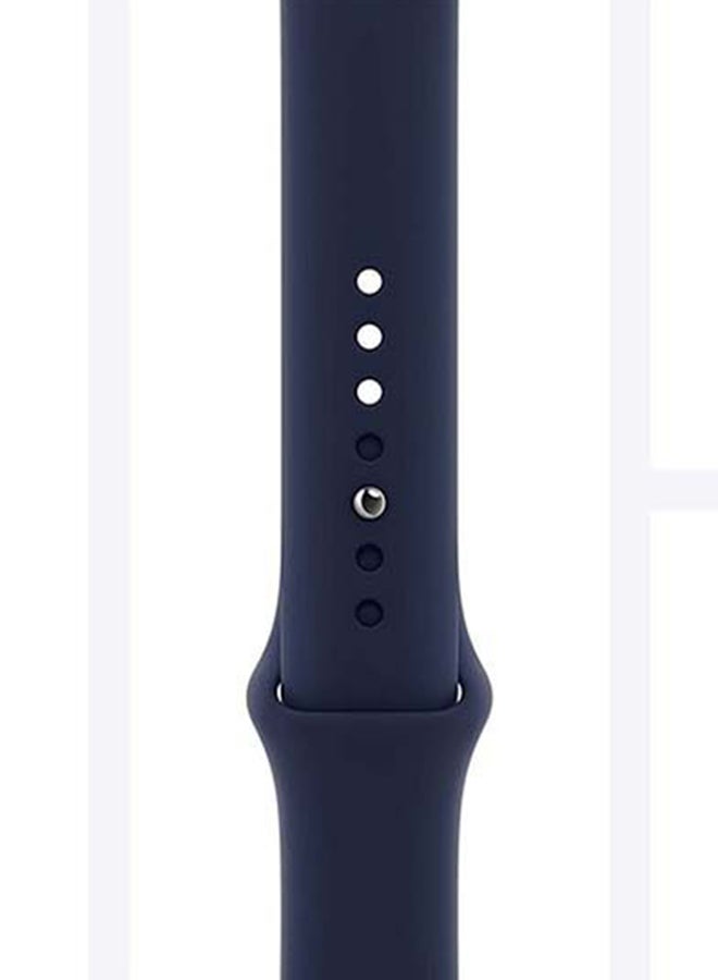 Apple - 180.0 mAh Watch Series 6-40mm GPS Blue Aluminium Case with Sport Band Deep Navy - Image 1