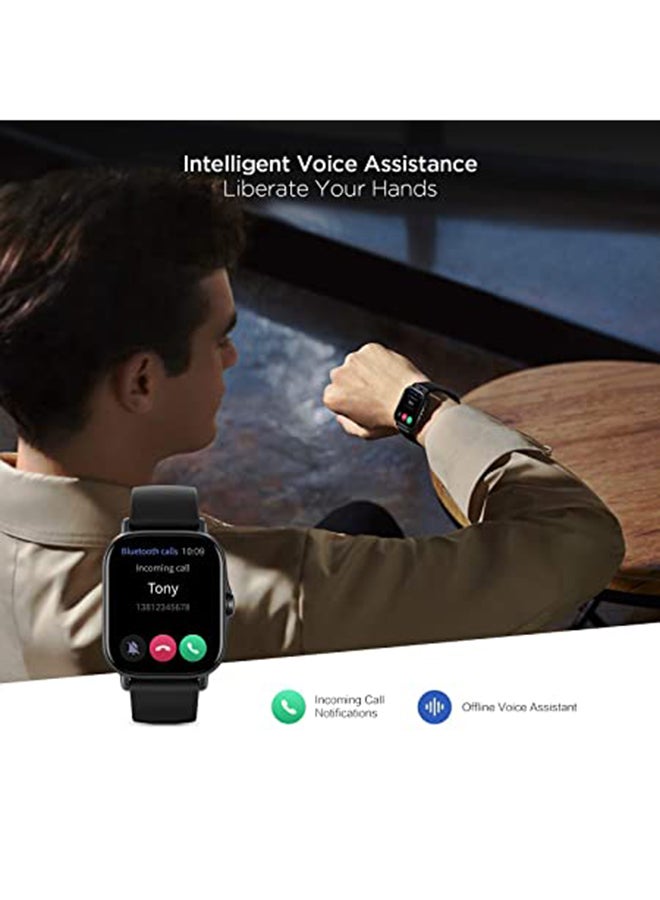 Amazfit - GTS 2e Smartwatch With 24 Hours Heart Rate And SPO2 Monitor Obsidian Black - Image 1