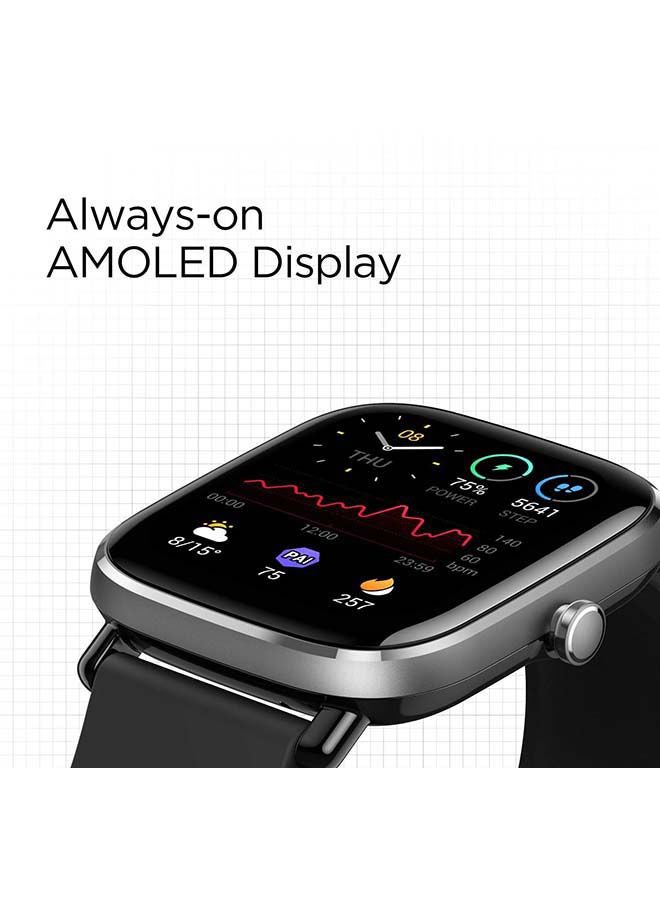 Amazfit - GTS 2 mini Smartwatch With Sp02 level Measurement Midnight Black/Meteor black - Image 1