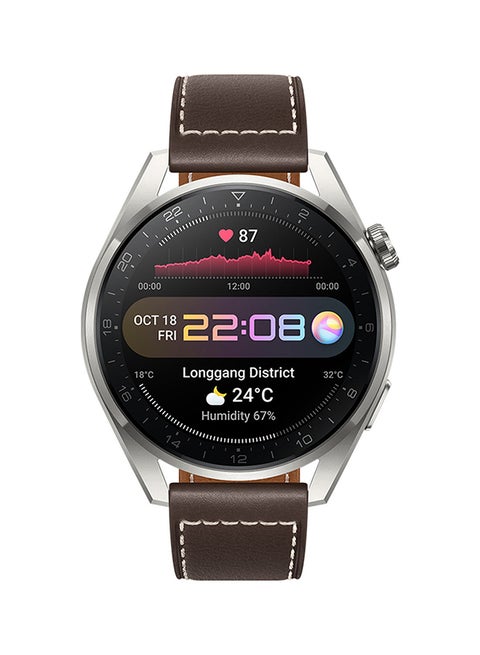 Watch 3 Pro 4G SmartWatch eSIM Cellular Skin temperature detection All-day SpO2 monitoring Titanium Grey - 3 PRO