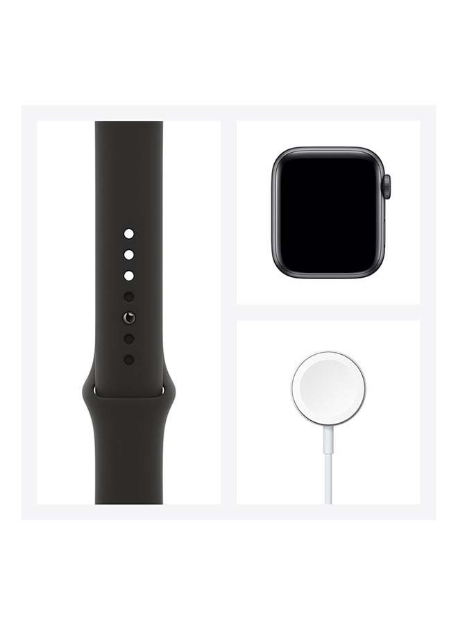 Apple - Watch SE (1st Generation) GPS 40mm Space Gray Aluminum Case With Sport Band Midnight - Image 1
