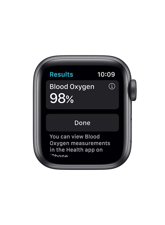 Apple - Watch SE (1st Generation) GPS 40mm Space Gray Aluminum Case With Sport Band Midnight - Image 1
