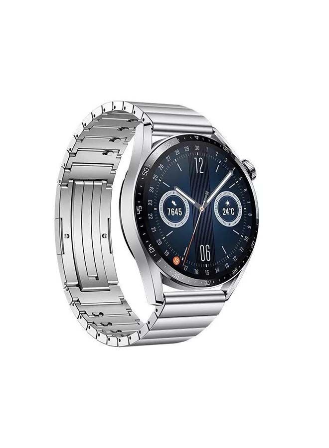HUAWEI Smartwatch GT 3 46mm Elite Stainless Steel Case With Steel Strap Silver  - Image 2