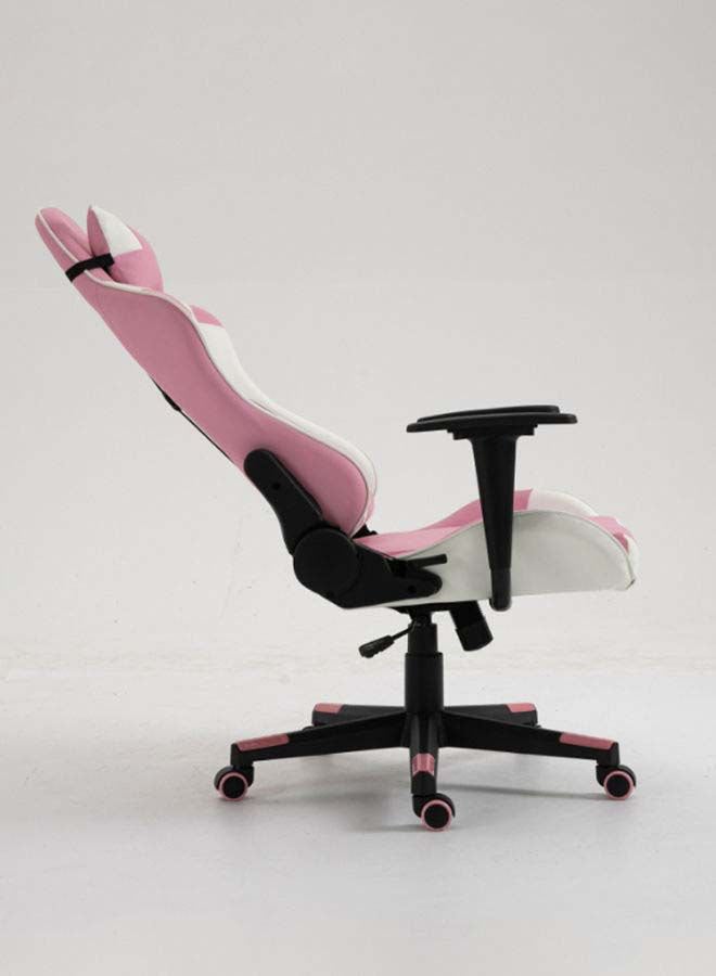 Switch - Drake High Back Ergonomically Stable, With Swivel Function, Adjustable In Full Reclining Faux Leather Computer Silla Gamer Racing Gaming Chair, In Pink With White Accents 5727P Pink - Image 1