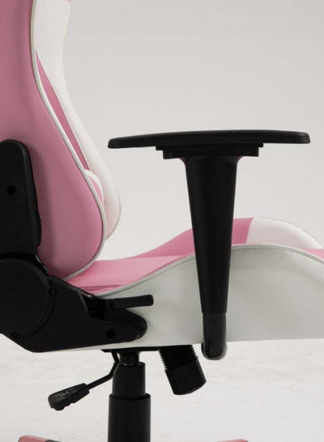 Switch - Drake High Back Ergonomically Stable, With Swivel Function, Adjustable In Full Reclining Faux Leather Computer Silla Gamer Racing Gaming Chair, In Pink With White Accents 5727P Pink - Image 1