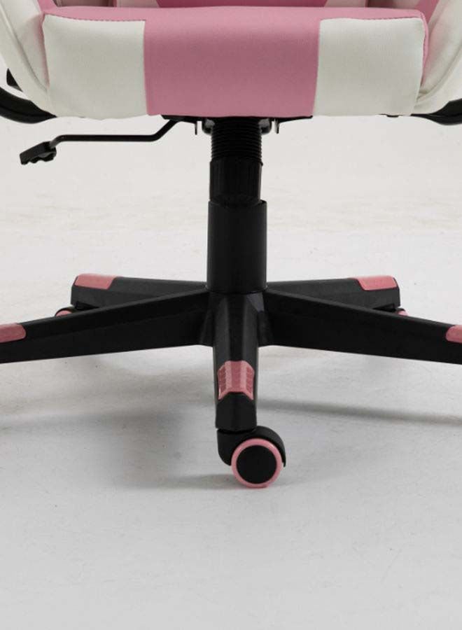 Switch - Drake High Back Ergonomically Stable, With Swivel Function, Adjustable In Full Reclining Faux Leather Computer Silla Gamer Racing Gaming Chair, In Pink With White Accents 5727P Pink - Image 1