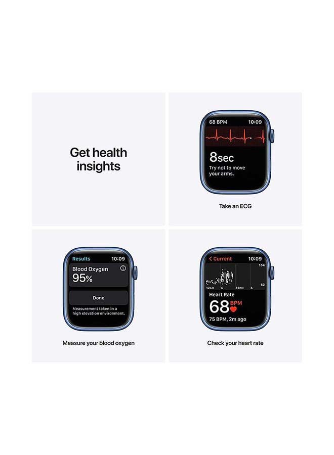 Apple Watch Series 7 GPS 41mm Aluminium Case With Sport Band Abyss Blue - Image 3