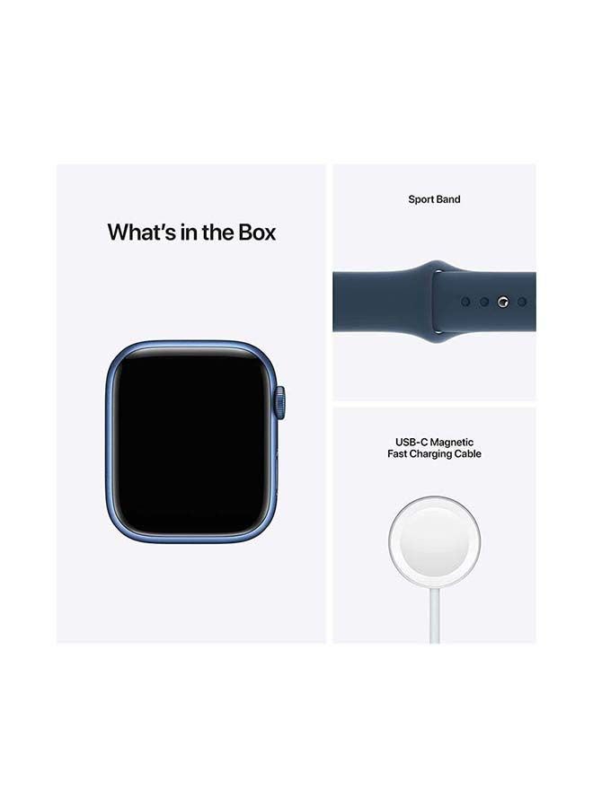 Apple Watch Series 7 GPS 41mm Aluminium Case With Sport Band Abyss Blue - Image 5