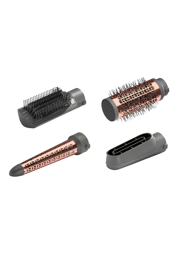 babyliss AS136E 1000 Air Styler | Adjustable 2 Heats + Cool Setting | Ionic Technology For Frizz Free Hair | FREE Conical Curling, Volumizing & Precise Drying Attachment With Heat Pouch - Purple
