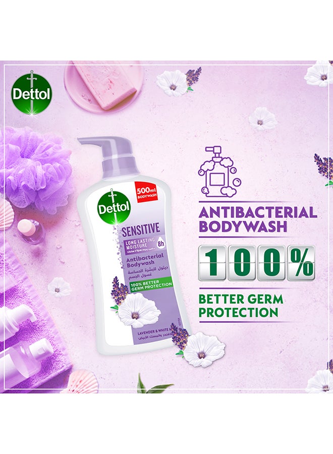 Dettol - Sensitive Antibacterial Body Wash, 500ml - Image 1