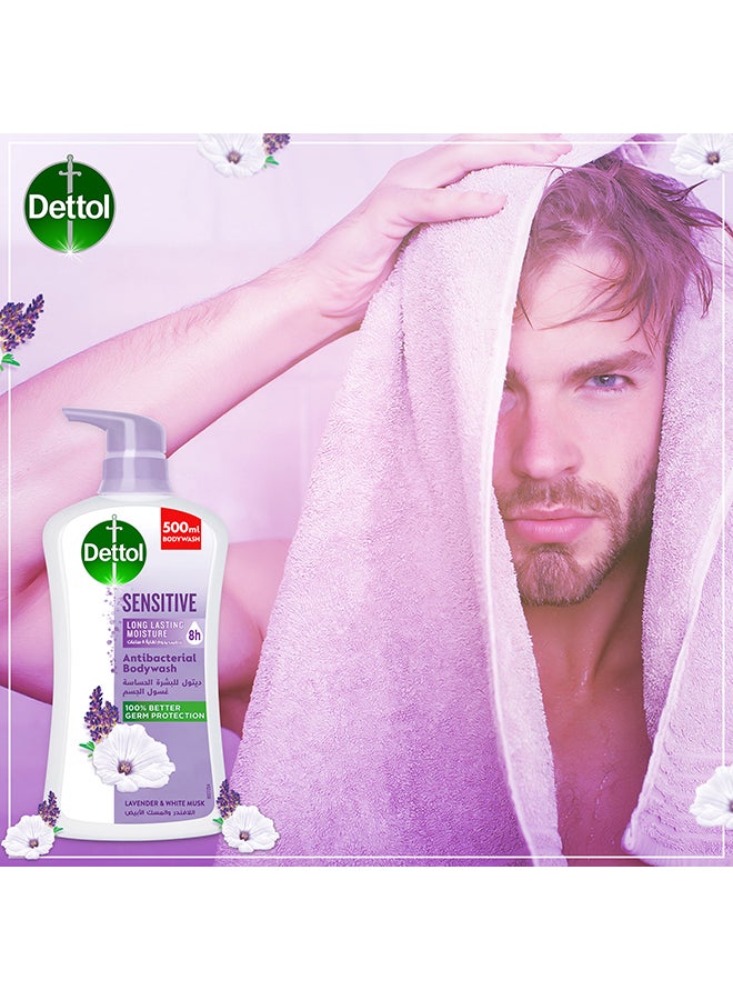 Dettol - Sensitive Antibacterial Body Wash, 500ml - Image 1