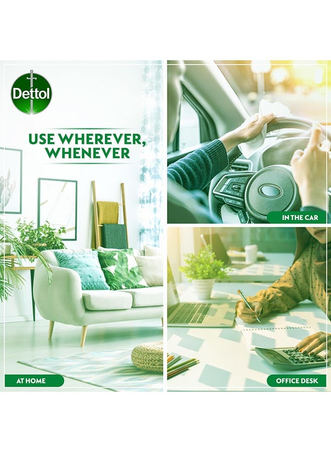 Dettol Original 2 In 1 Antibacterial Skin And Surface Wipes Pack of 120 Wipes - Image 5